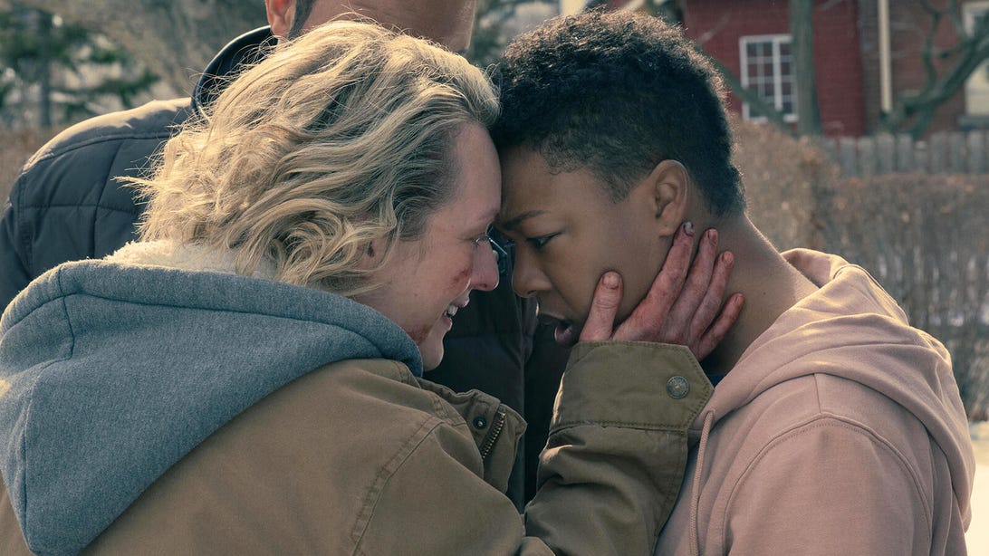 Elisabeth Moss and Samira Wiley, The Handmaid's Tale